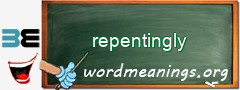 WordMeaning blackboard for repentingly